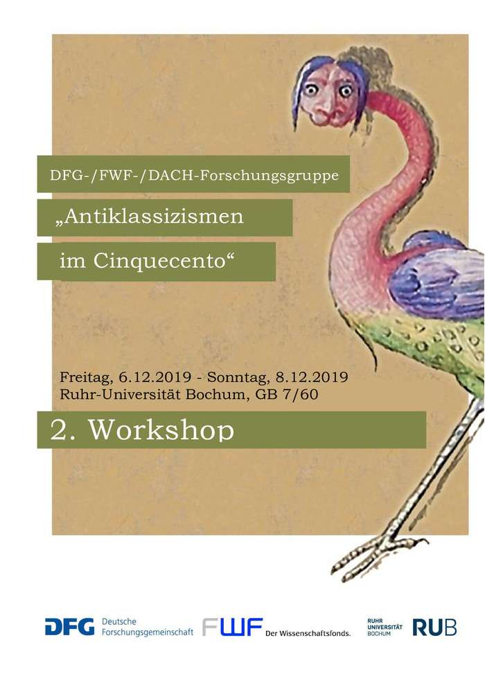 Plakat Workshop Bochum Dez. 19
